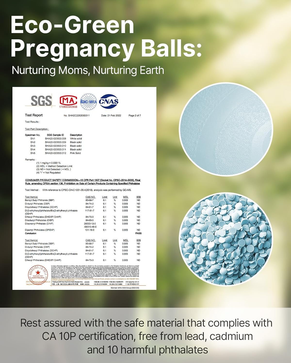 YOTTOY Pregnancy Ball - 1.8mm Thick Birthing Ball for Maternity Physio and Birth Preparation, Yoga and Exercise for Pregnancy - Includes Pump