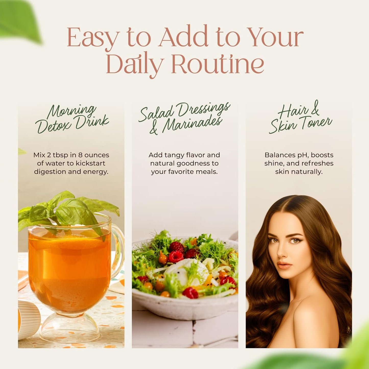 Mother Earth, Organic Apple Cider Vinegar with The Mother, Fresh Pressed Organic Apples, OACV, ACV, Raw, Unpasteurized, Unfiltered (1/32oz Glass Bottle)