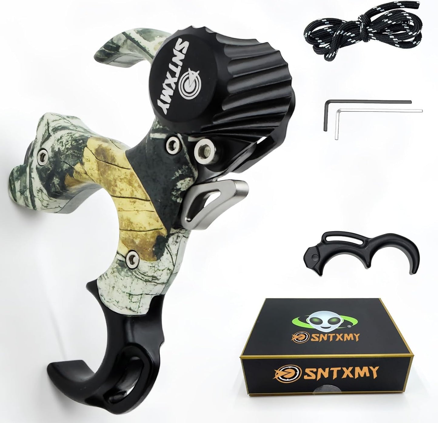 Bow Release for Compound Bow 360° Rotatable Thumb Release for Compound Bow Archery Trigger Release