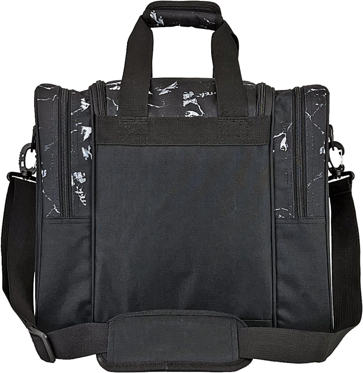 GRANDUP Bowling Ball Bag for Single Ball - Black Bowling accessories Ball Tote Bag Bowling Bag with Padded Ball Holder - Fits Bowling Shoes Up to Mens Size 14