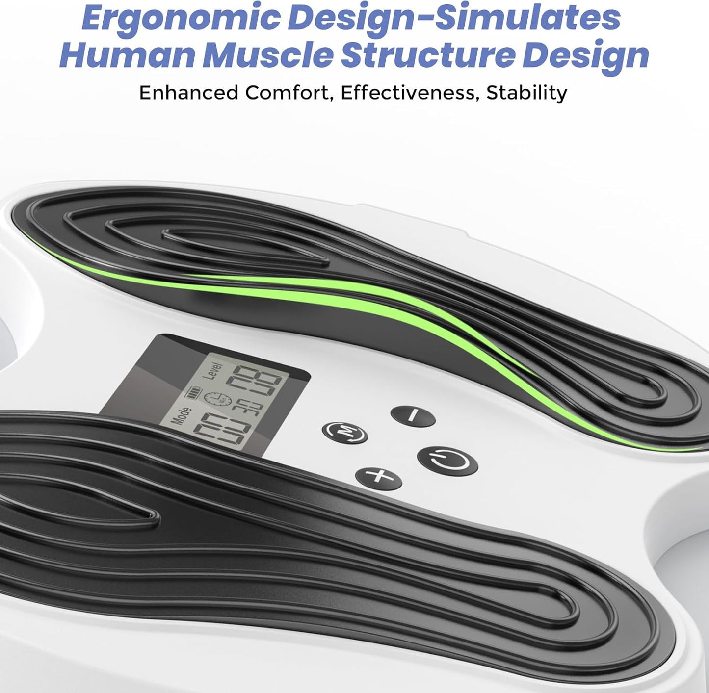 Transcutaneous Electrical Nerve Stimulator, TENS EMS Leg Foot Massager with LCD Display, Back & Shoulder Muscle Stimulation and Relief of Sore Muscles