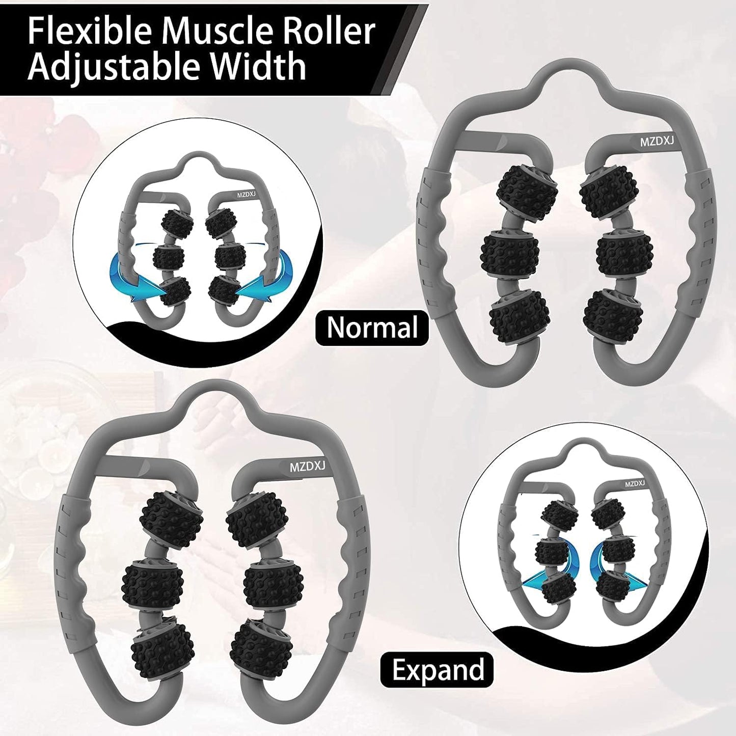 Cellulite Massage Tool Deep Fascia Massager & Dimpled Skin Remover for Legs - Anti-Cellulite Roller Tech with Lymphatic Drainage, Smooth Skin & Pain Relief for Thighs & Buttocks Sculpting