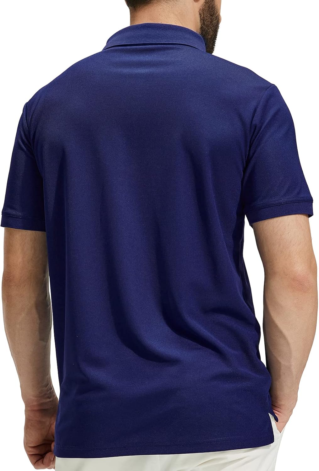 MIER Polo Shirts for Men Short Sleeve Quick Dry Polyester Collared Shirts Casual Golf Shirts, Moisture-Wicking