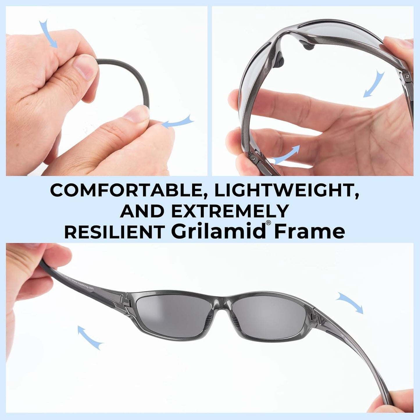 KastKing Hiwassee Polarized Sport Sunglasses for Men and Women, Wrap Sunglasses for Fishing Cycling and Running,UV Protection