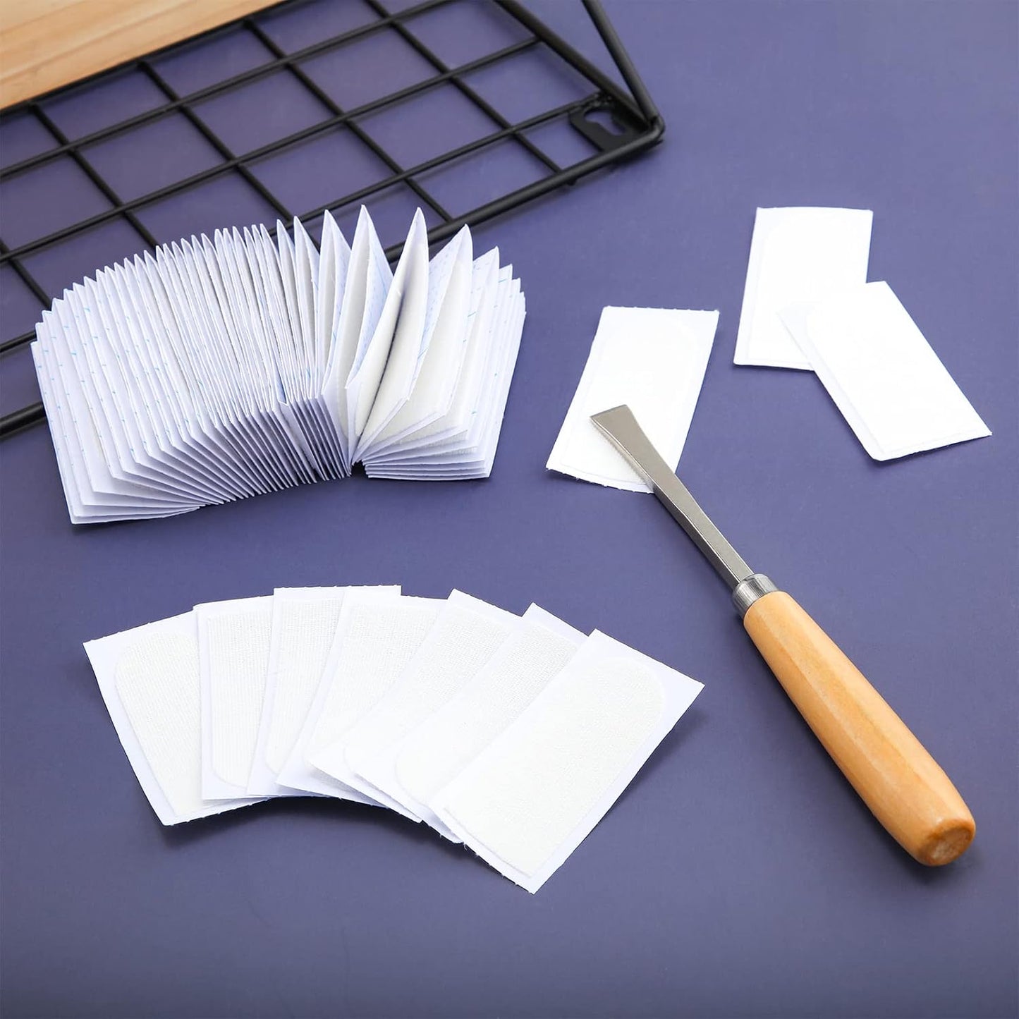 Chumia 80 Pcs White Bowling Tape Thumb Hole Insert Tape Finger Grip Pre Cut Bowling Insert Tape Protective Accessories for Bowlers Sport Workout, 0.98 x 2.36 Inches