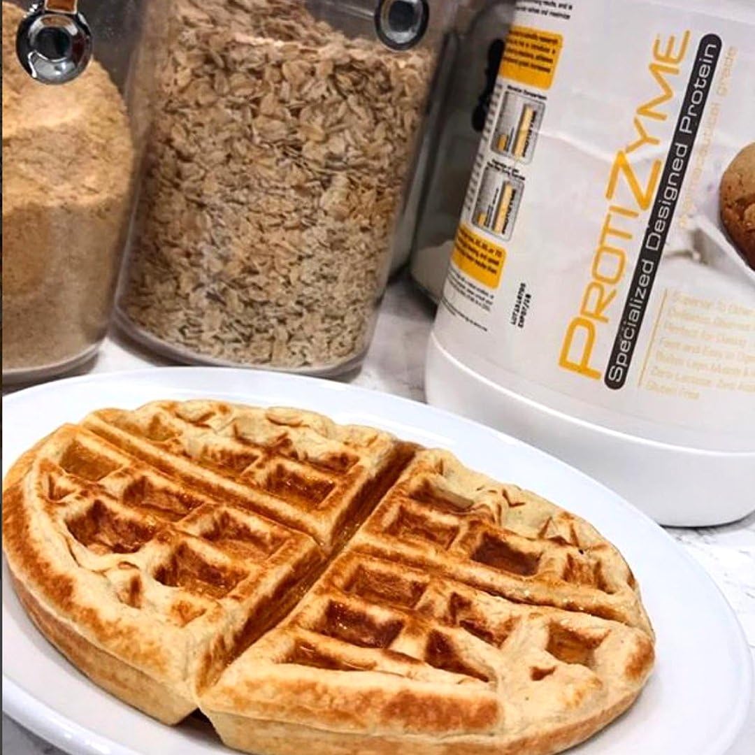 Metabolic Nutrition, Protizyme, 100% Whey Protein Powder, High Protein, Low Carb, Low Fat with Digestive Enzymes, 24 Essential Vitamins and Minerals, Peanut Butter Cookie, 2 Pound