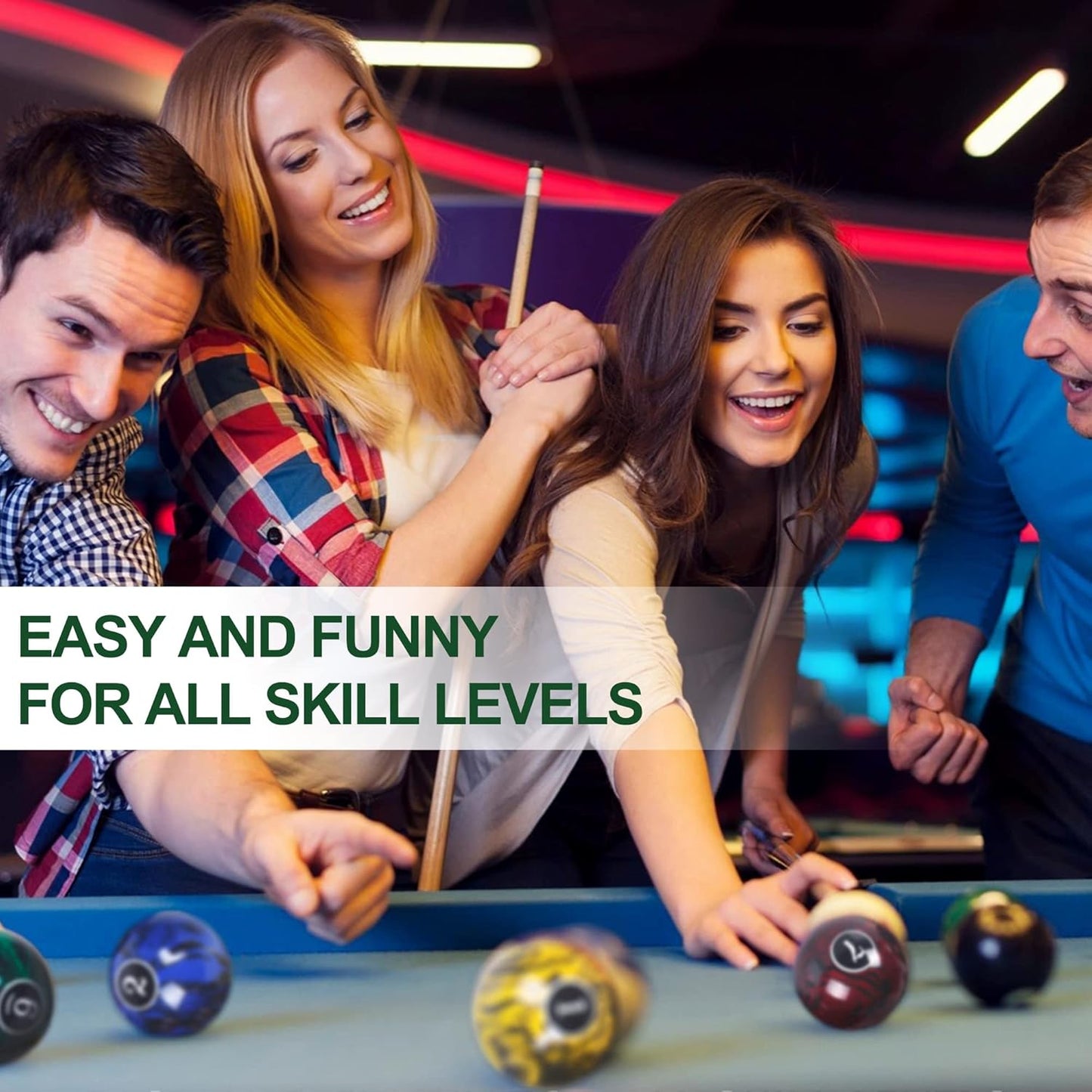 Billiard Balls Set Pool Table Balls Marble-Swirl Style 16 Ball Set