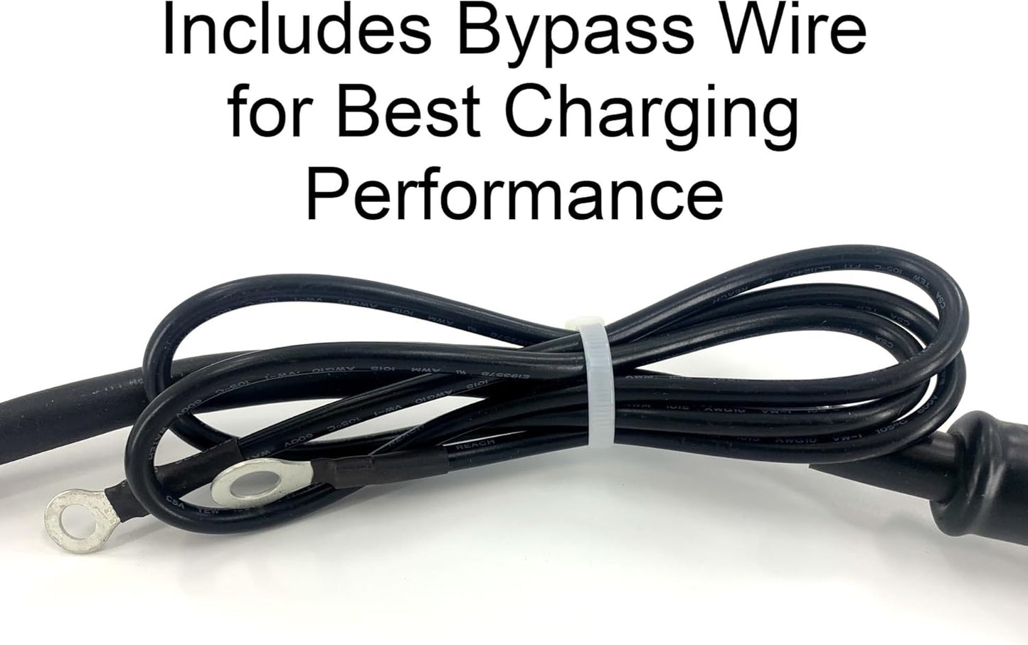 48 Volt Charger with 3-Pin Round Connector for Club Car Golf Carts Replaces PowerDrive 3 Charger 26580, 22110 Includes OBC Bypass Wire (JAC1548H-CLUB)