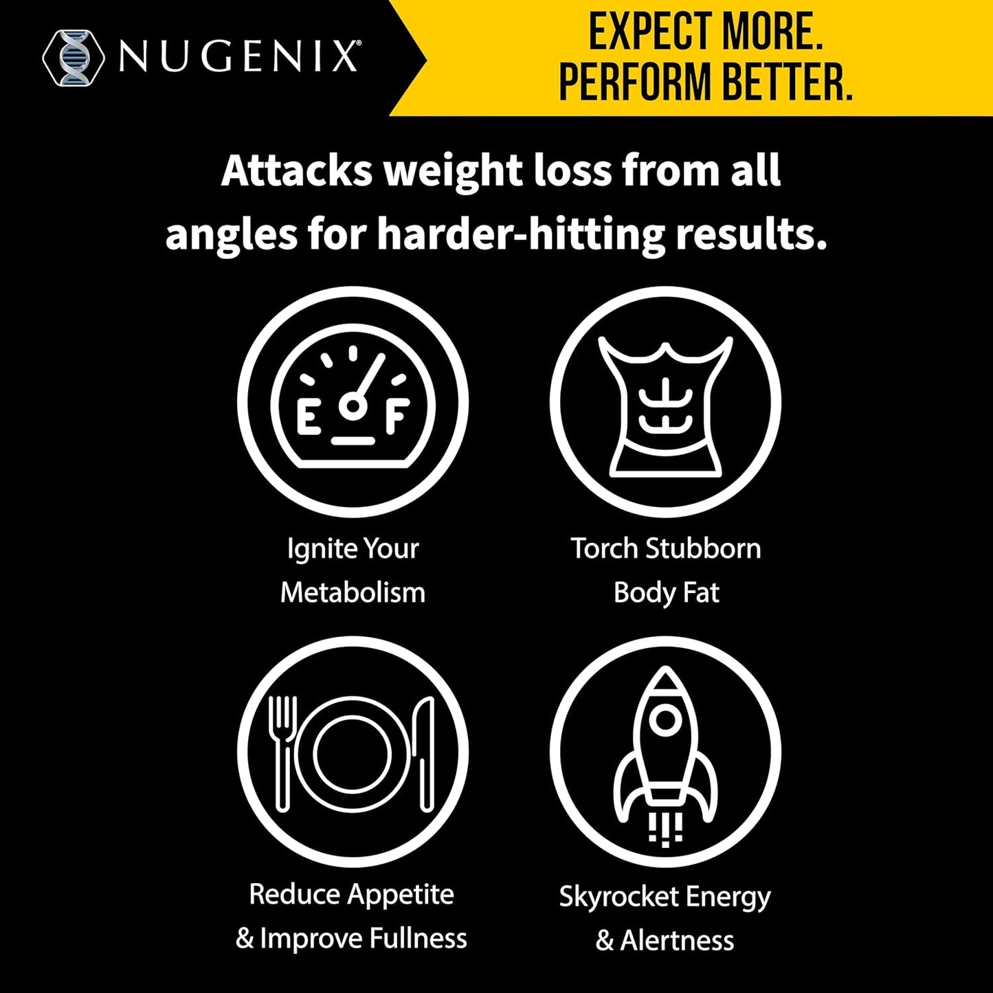 Nugenix Thermo-X: Thermogenic Fat Burner Supplement for Men, Extreme Metabolic Accelerator, 120 Count