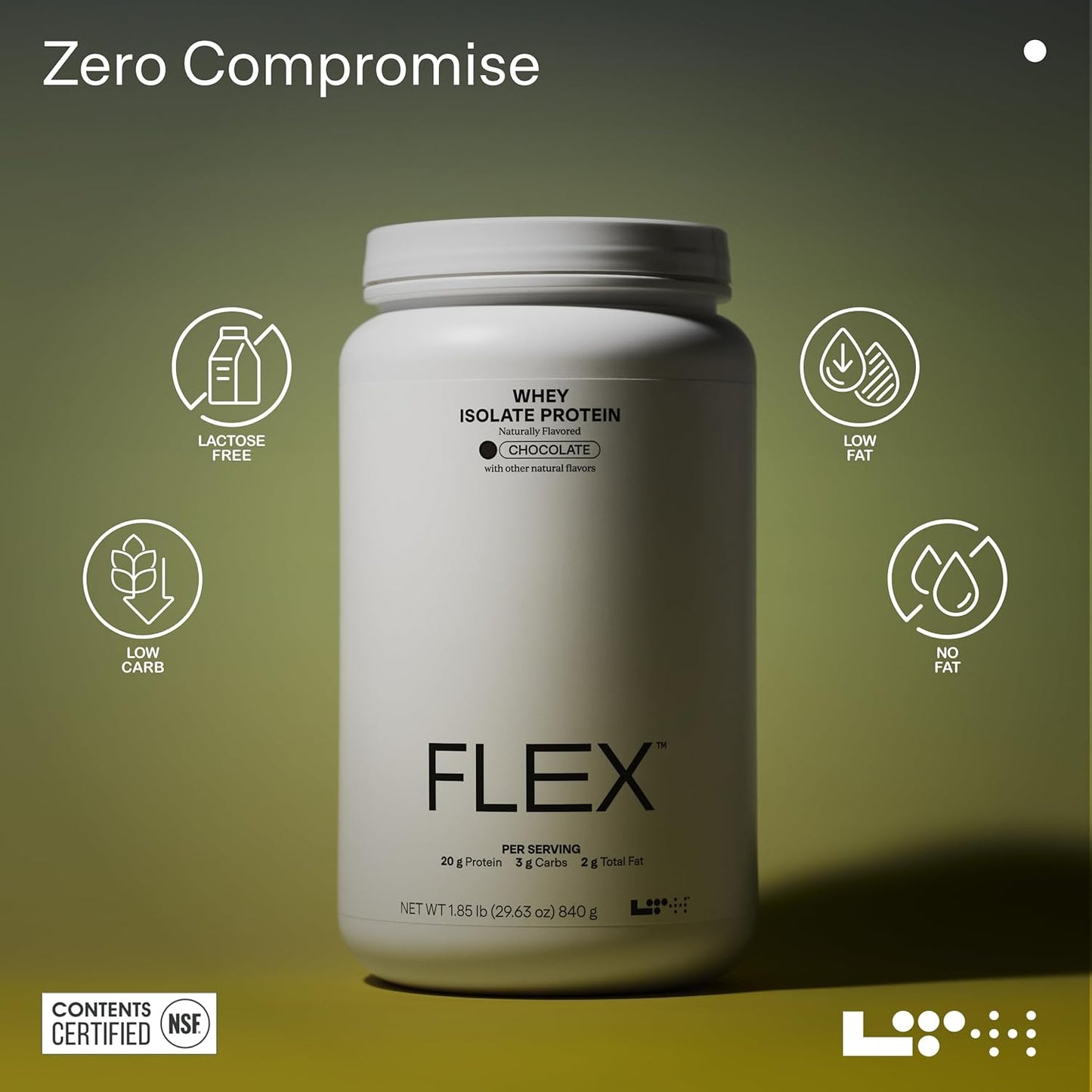LTH Flex Whey Protein Isolate - Trusted by Life Time Fitness Members - Lactose-Free Protein Powder - for Post-Workout Recovery - Low Fat, No Sugar & Low Carb - Chocolate, 30 Servings