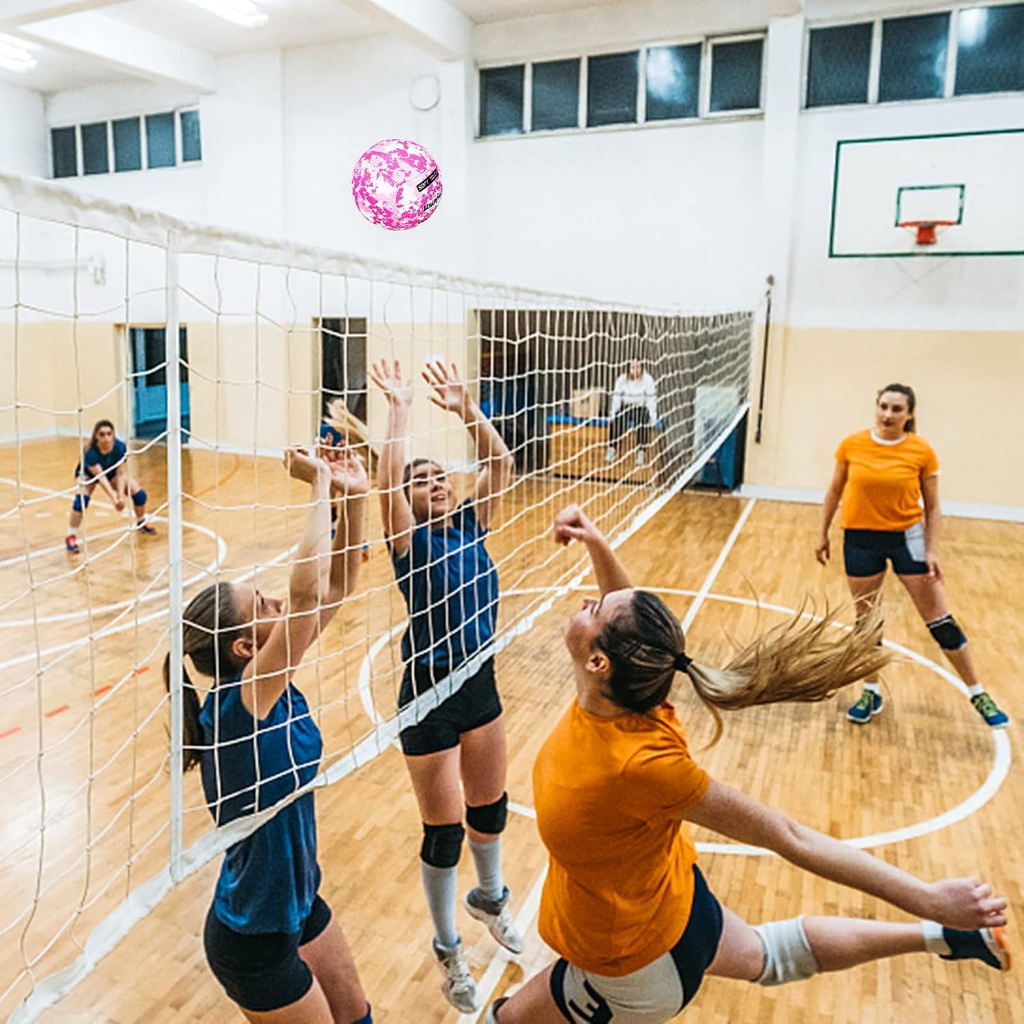 Wuzfully Volleyball Official Size 5,Soft Volleyballs for Backyard Beach Park Play Games Practice Volleyball for Beginner Teenager(Best Gift)