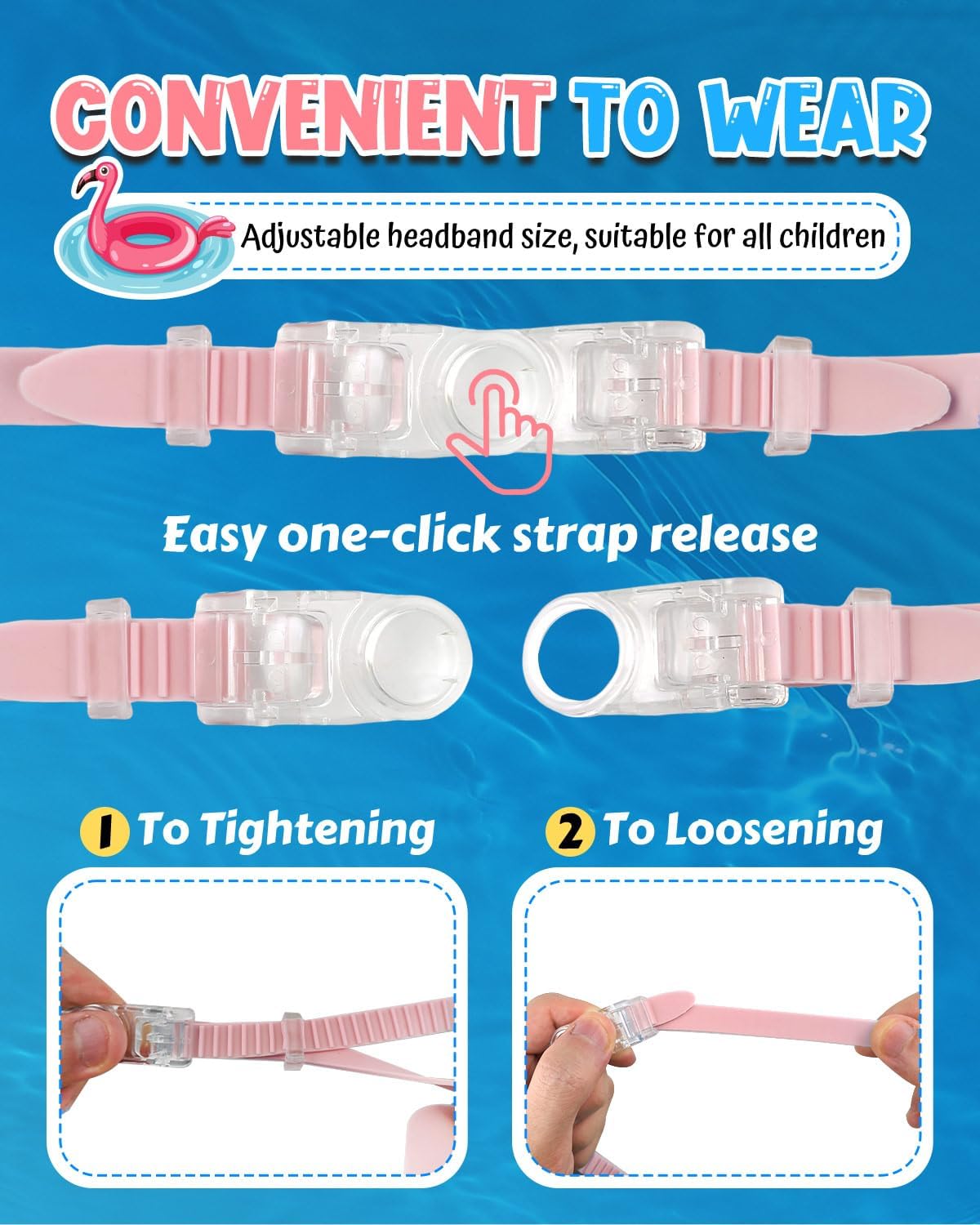 Rantizon Swim Goggles 2 Pack, Wide View Anti Fog&UV Swimming Goggles for Audlt, No Leaking Swim Glasses for Men Women Kids