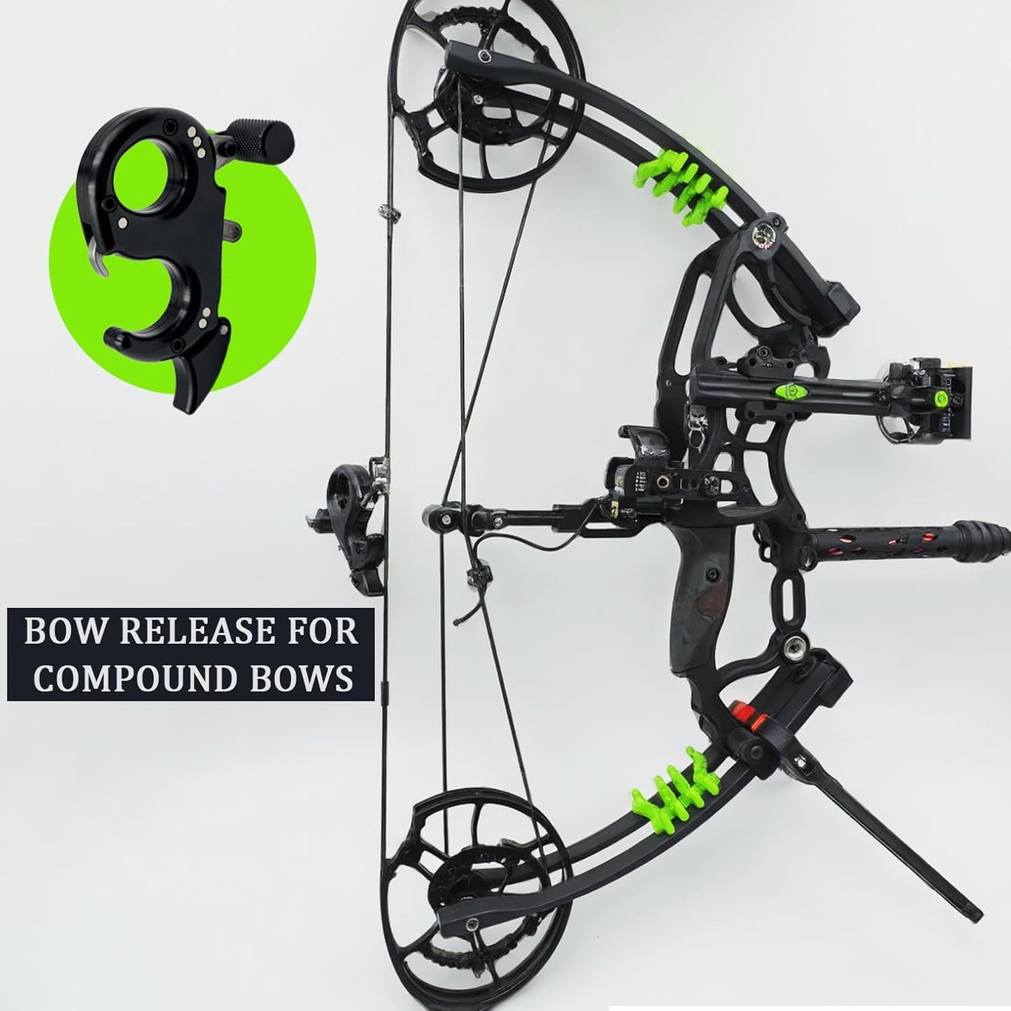 Bow Release for Compound Bow 360° Rotatable Thumb Release for Compound Bow Archery Trigger Release