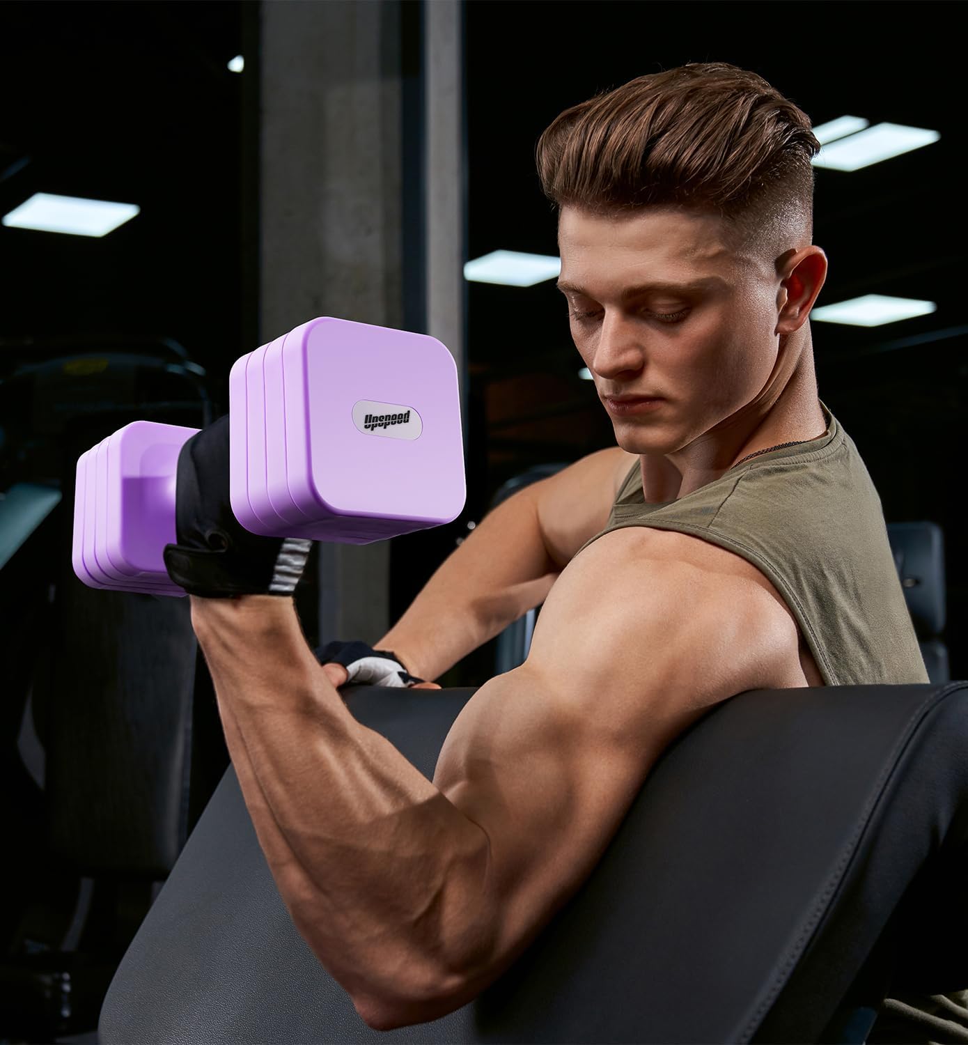 15LB 20LB 40LB 50LB Adjustable Dumbbell Set Free Weights Dumbbells Set for Women Men Hand Weights Sets Adjust Dumbbell Weight Sets for Home Gym Exercise Workout Strength Training Equipments