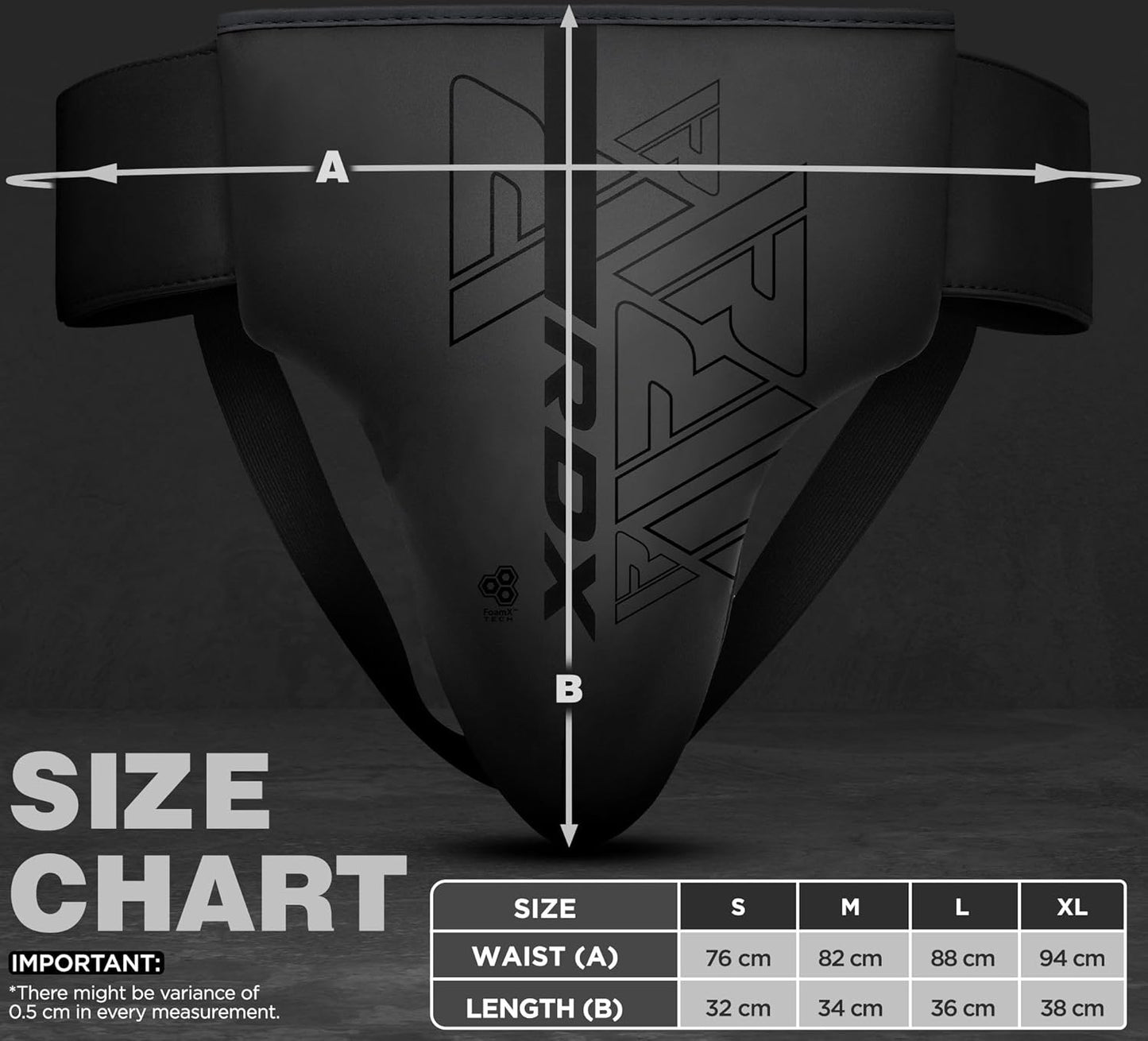 RDX Groin Protector for Boxing, Muay Thai, Kickboxing and MMA Fighting, Maya Hide Leather Abdo Gear for Martial Arts Training, Men Jockstrap Abdominal Protector for Sparring, Taekwondo and Grappling