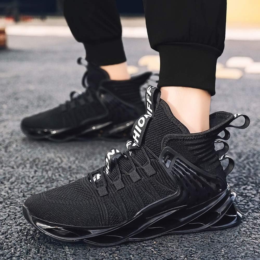 Hello MrLin Men's Running Shoes Non Slip Athletic Tennis Walking Blade Type Sneakers Hip Hop