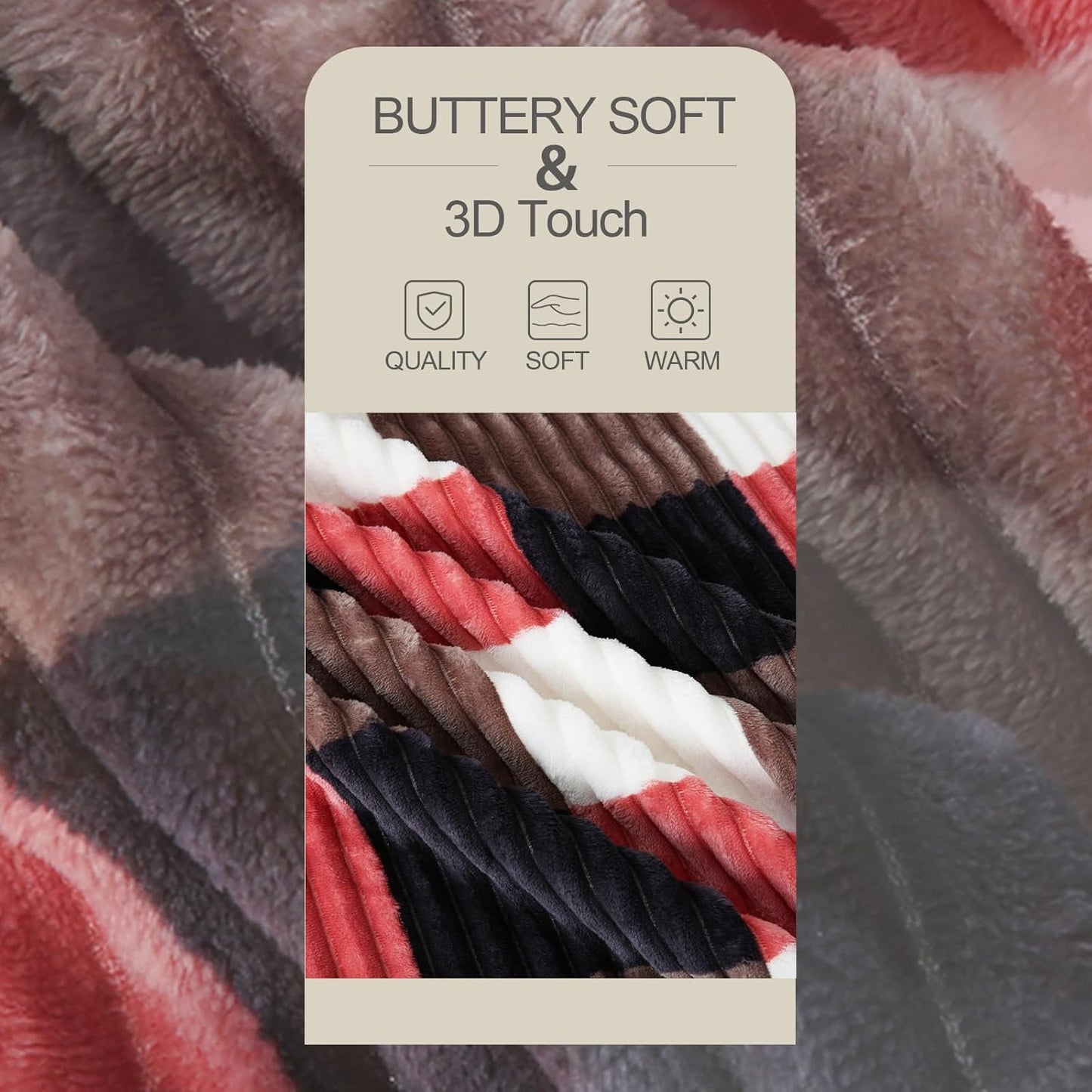 PU MEI Sherpa Blanket Twin Plaid Thick Bed Blanket, 60”*80” Super Soft Flannel Fuzzy Fleece Reversible Velvet Plush Warm Blanket for Couch (Black Red Check)