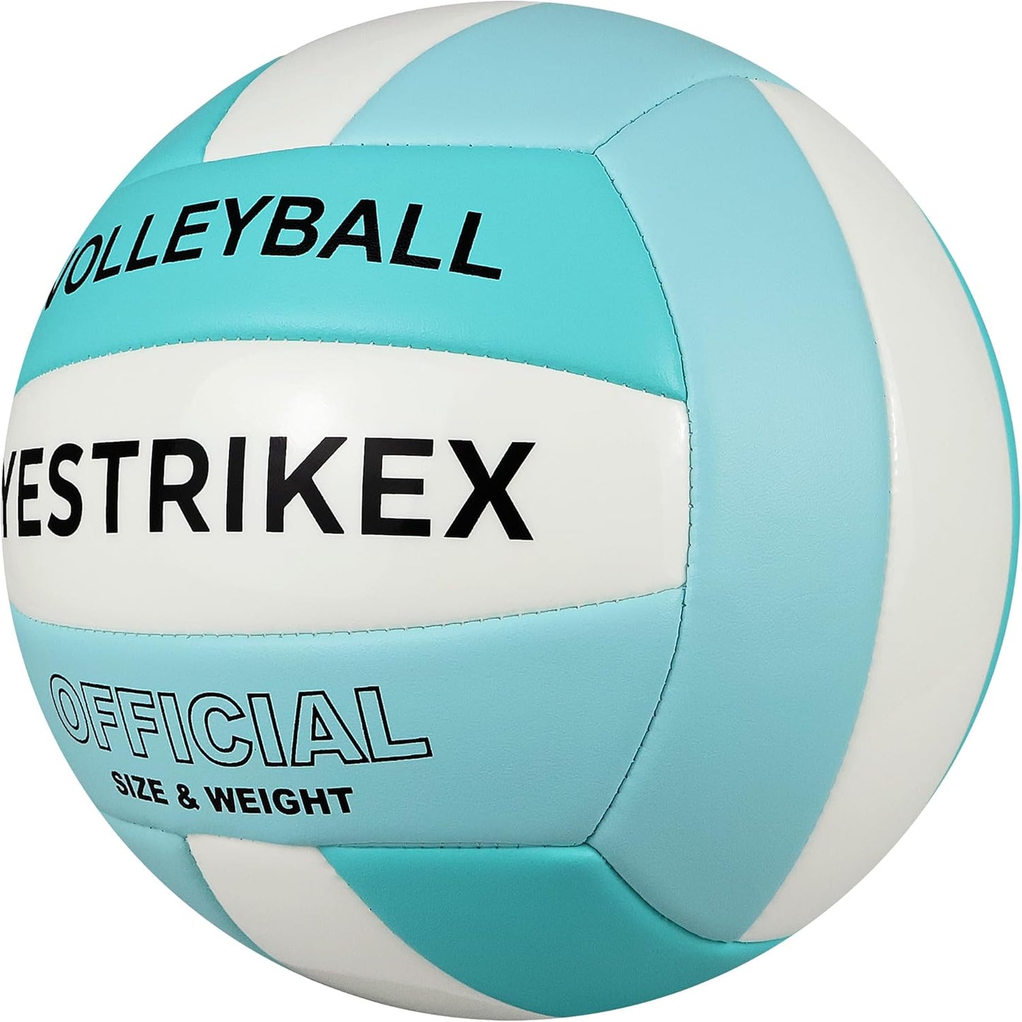 Official Size 5 Glow in The Dark Volleyball, Fluorescent Light Night Volleyball Soft Indoor Outdoor Volleyball Gift Luminous Night Light Ball for Game Gym Training Beach Play with Pump Kit