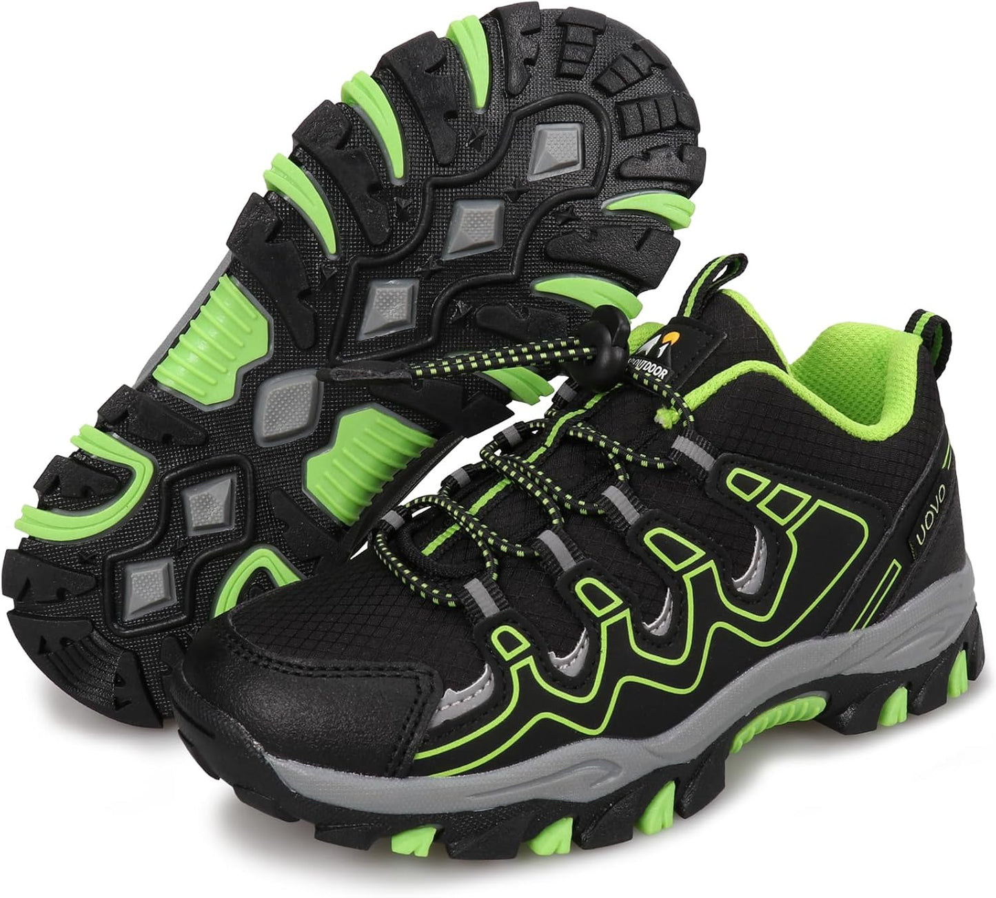 UOVO Boys Girls Kids Sneakers Hiking Running Outdoor Walking Tennis Shoes Waterproof Non Slip Fashion Sneakers(Little/Big Kids