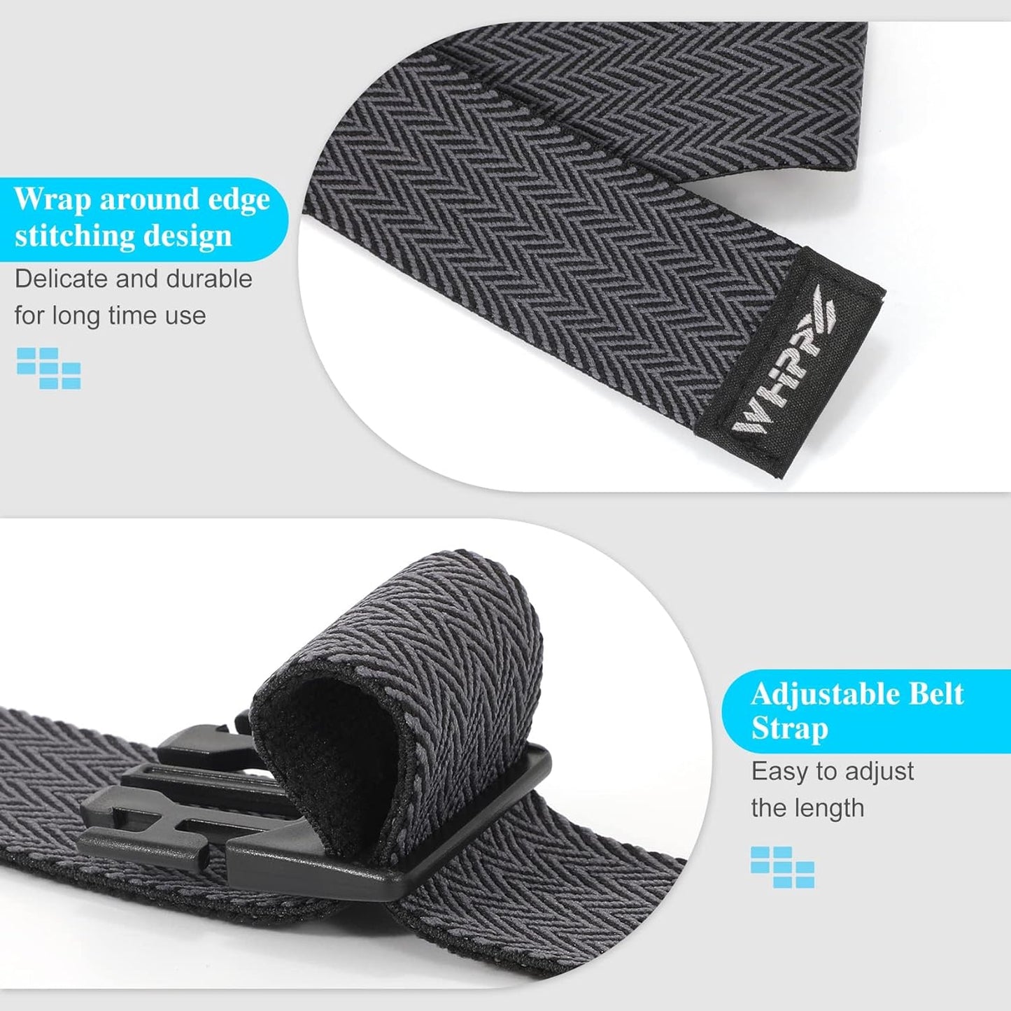 WHIPPY Mens Elastic Stretch Belt Unisex Adventure Web Belt for Women Men with Non-Metal Buckle Adjustable Belts