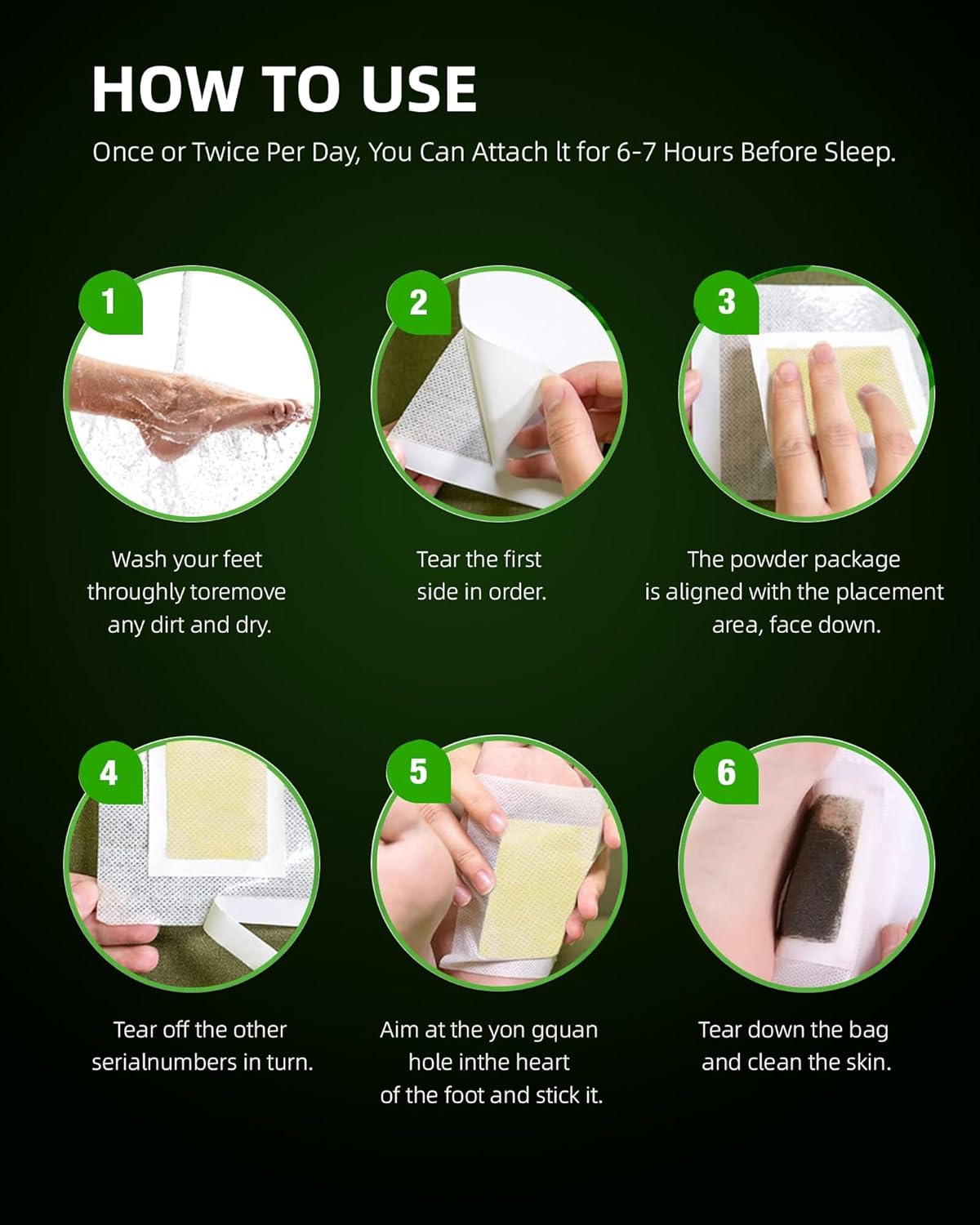 100 Packs Bamboo Foot Pads, Natural Cleansing, Promoting Sleeping, Suitable for Daily Relaxation Foot Paches, Included 100 Adhesive Sheets and 100 Foot Pads