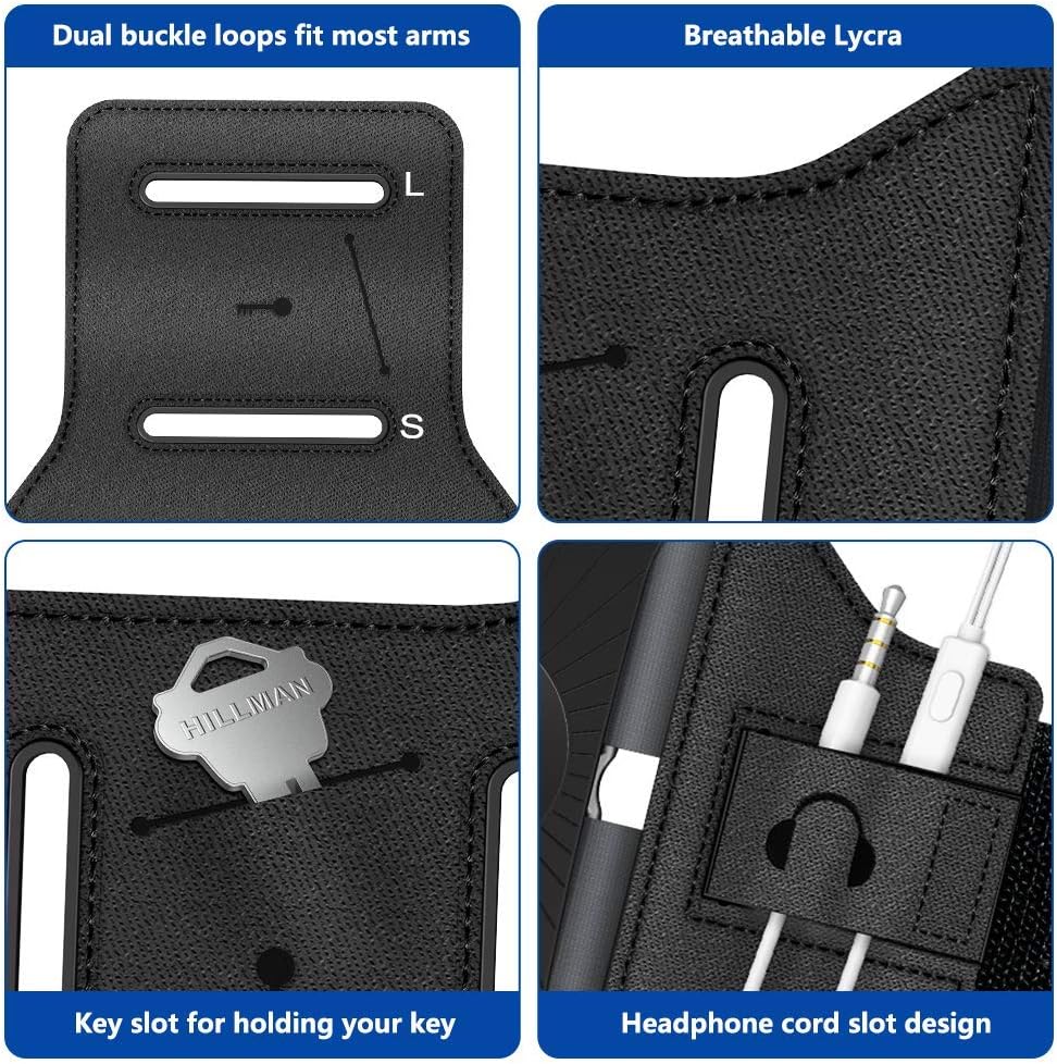 VUP Running Armband 360°Rotatable for iPhone 16/15/14/13/Pro Max/Pro/Mini, Fits All 4-6.7 Inch Smartphones, with Key Holder Phone Armband for Running Hiking Biking (Pack of 10)