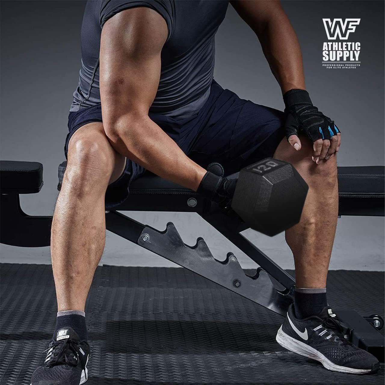 WF Athletic Supply 200Lb Dumbbell Set, 10-30Lb Dumbbell Set with A Frame Storage Rack for Muscle Toning, Strength Building & Weight Loss - Multiple Choices Available