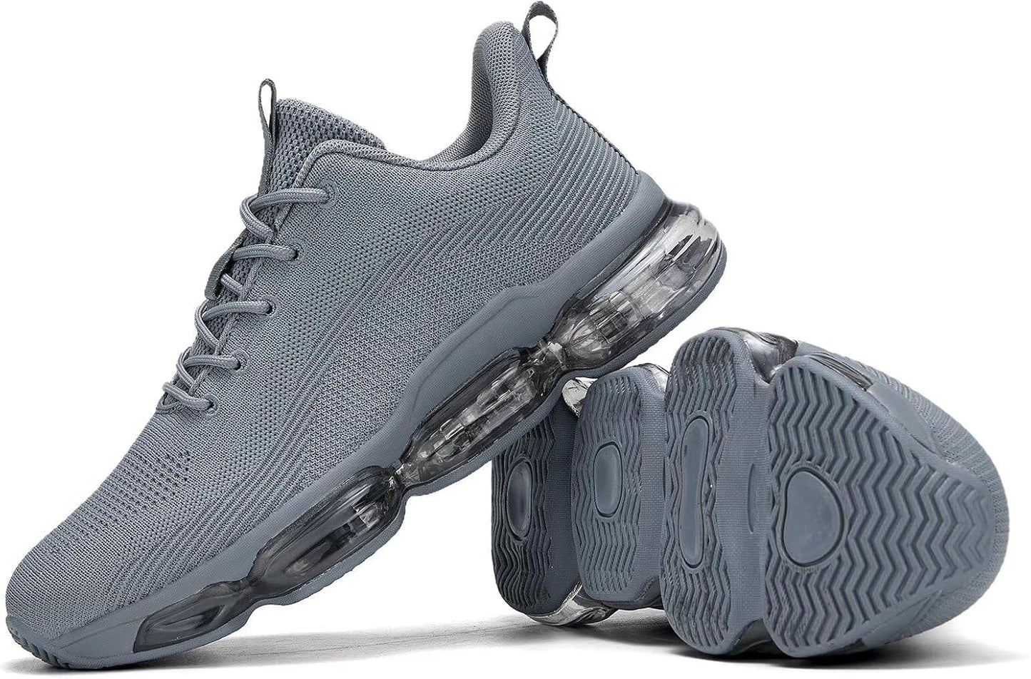 Mens Running Shoes Air Low Top Comfort Walking Lace Up Sneakers Breathable Fashion Tennis Sport Gym Fitness Cross Trainers