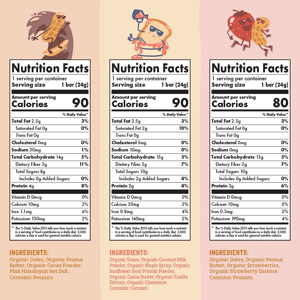 Skout Organic Kids Snack Bar Variety Pack (36 Pack) | Organic Kids Snack Bars | Plant-Based Nutrition | Vegan | Gluten, Dairy, & Soy Free