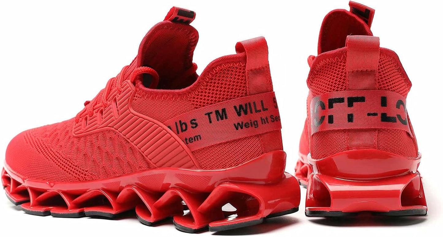 Men's Running Shoes Blade Tennis Walking Fashion Sneakers Breathable Non Slip Gym Sports Work Trainers