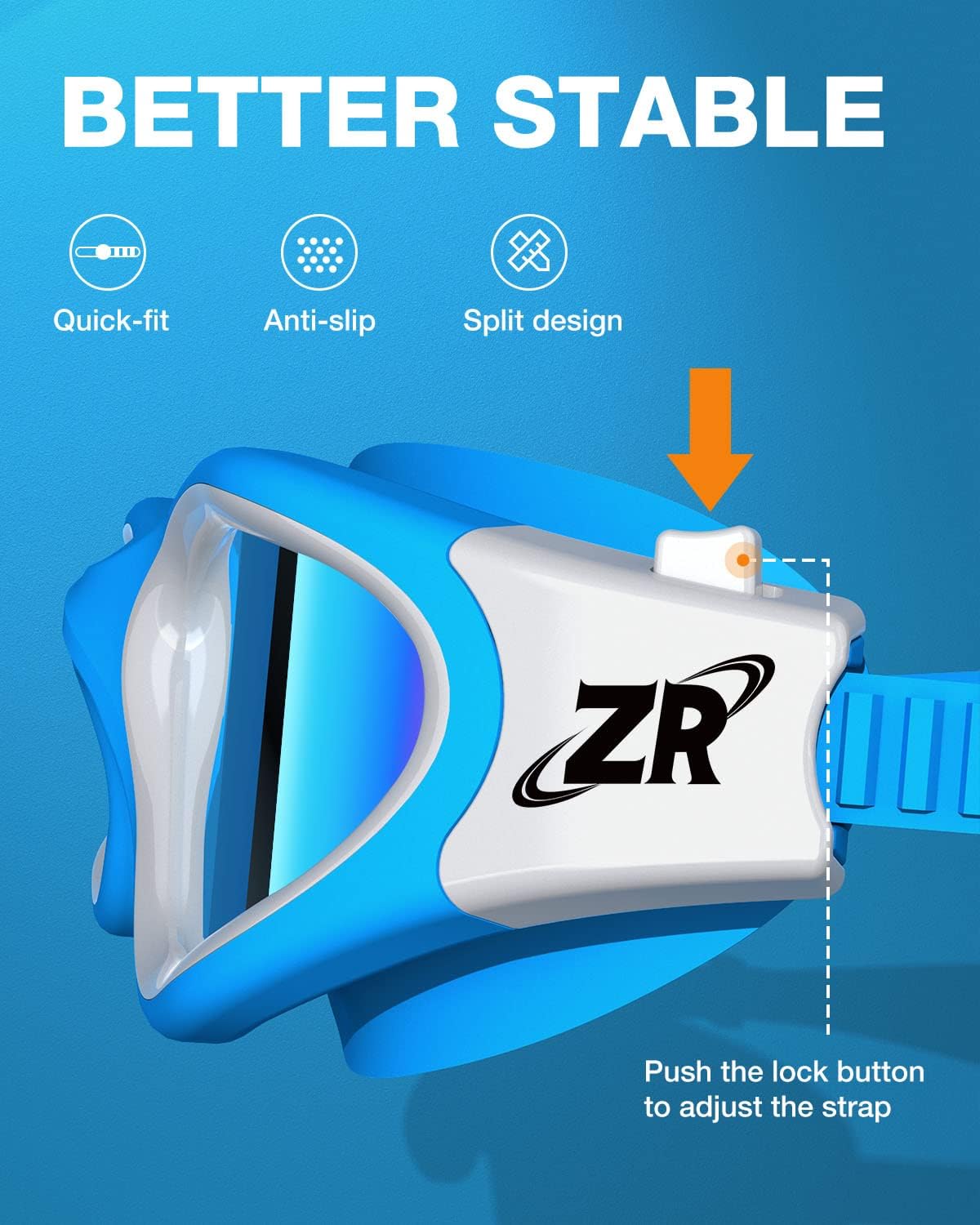 ZIONOR G1 Polarized Swimming Goggles for Unisex Adult Women Anti Fog 100% Anti UV Diving Goggles