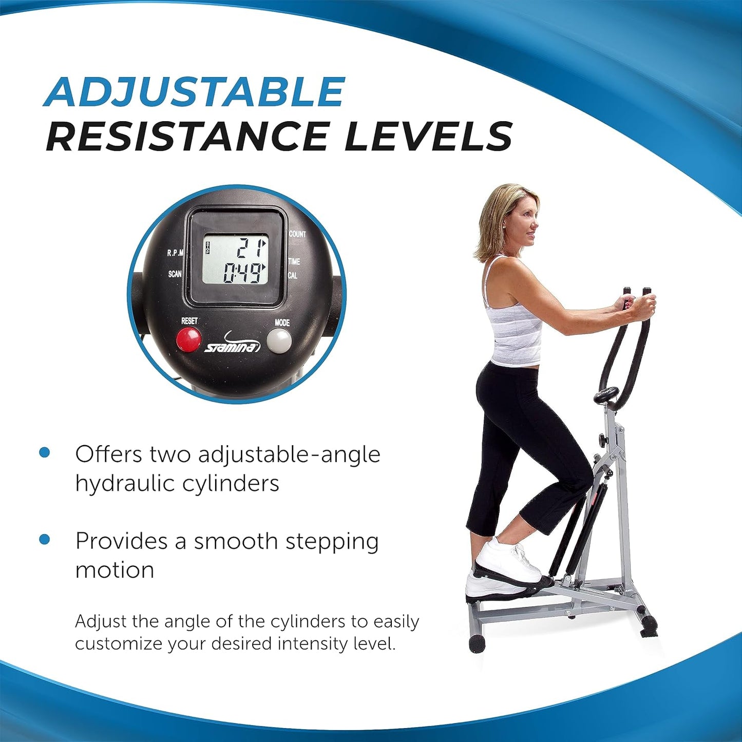 Stamina Products Folding Stepper with Monitor
