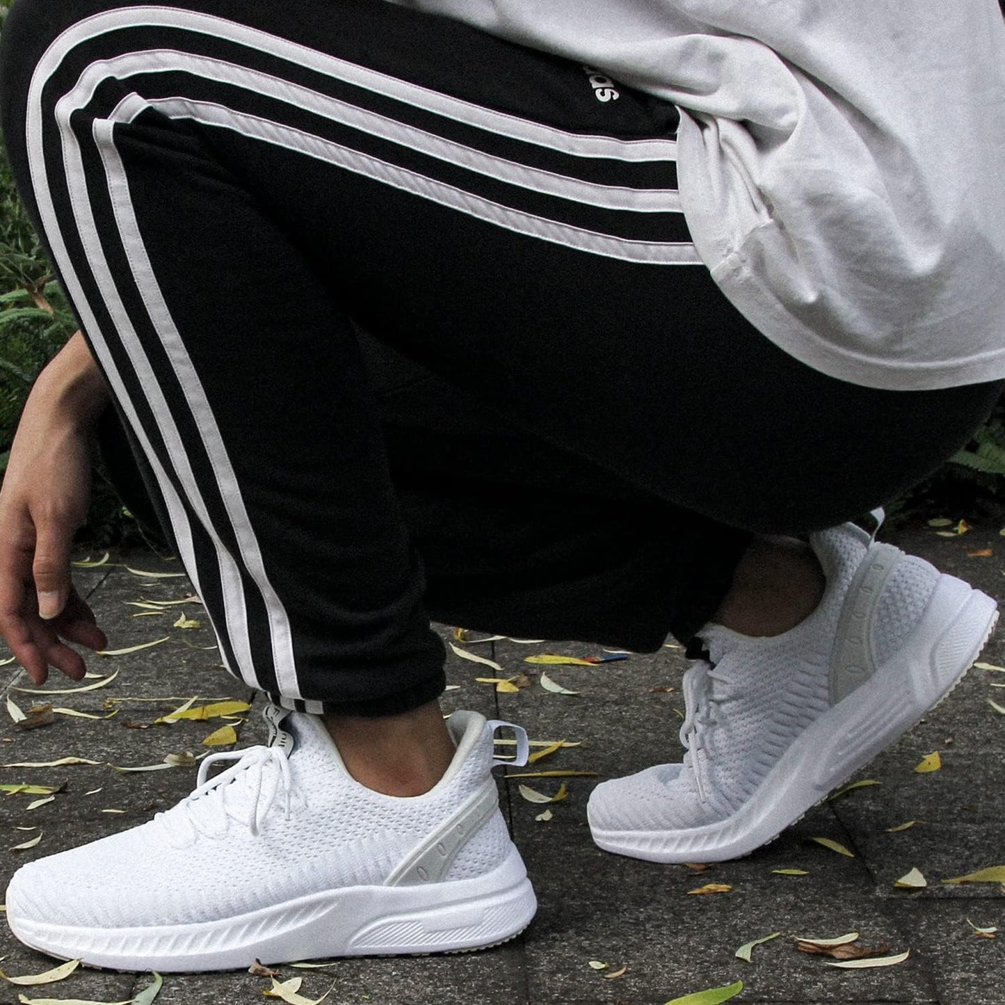 Feethit Mens Slip On Walking Shoes Blade Tennis Shoes Non Slip Running Shoes Lightweight Workout Shoes Breathable Mesh Fashion Sneakers