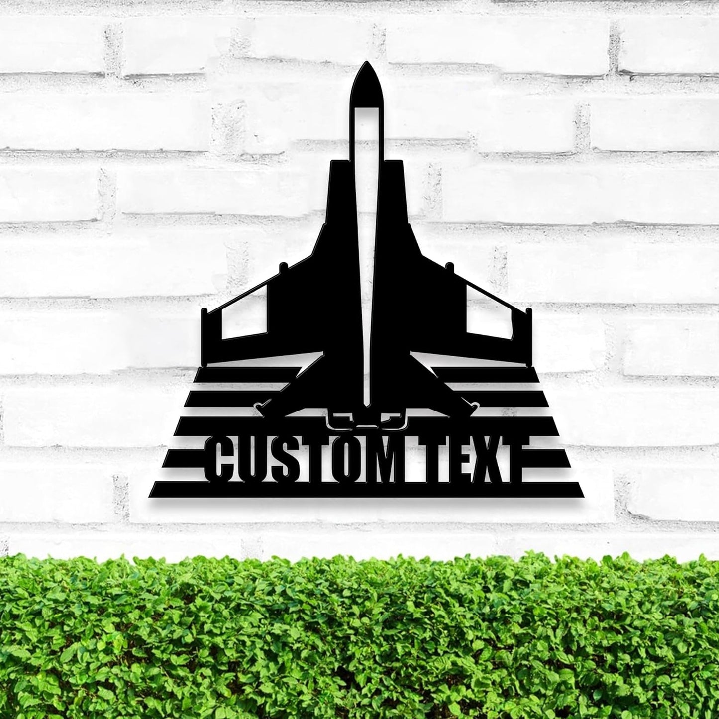 Personalized Fighter Aircraft Metal Wall Art LED Light, Custom Aviation Signs With LED Lights, Fighter Pilot Gift, Outdoor Decor, Wall Hanging, Home Decor, Birthday Xmas Gift