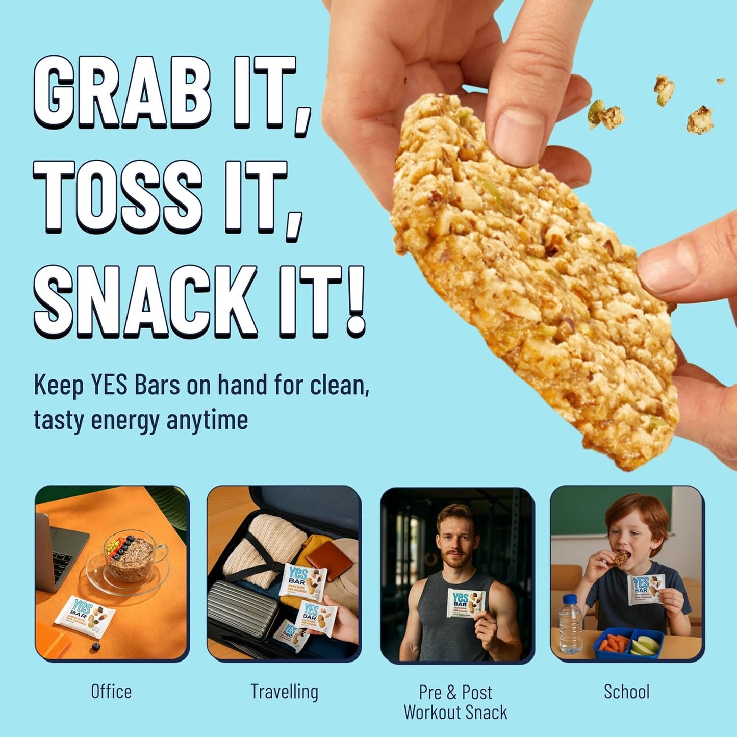 YES Bar – Salted Maple Pecan – Plant Based Protein, Decadent Snack Bar – Vegan, Paleo, Gluten Free, Dairy Free, Low Sugar, Healthy Snack, Breakfast, Low Carb, Keto Friendly (6 Count)