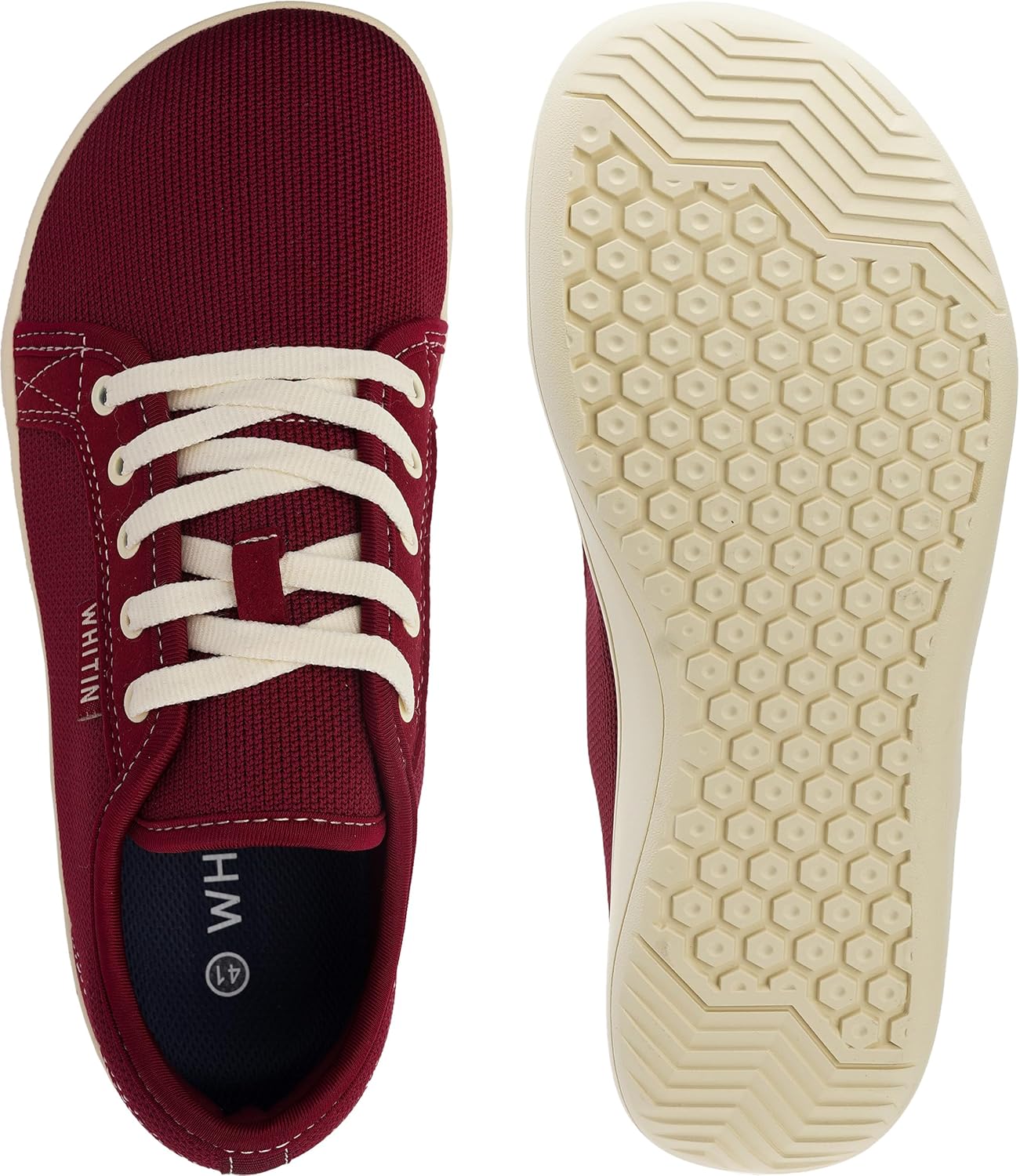 WHITIN Men's Wide Minimalist Barefoot Sneakers | Zero Drop Sole | Optimal Relaxation