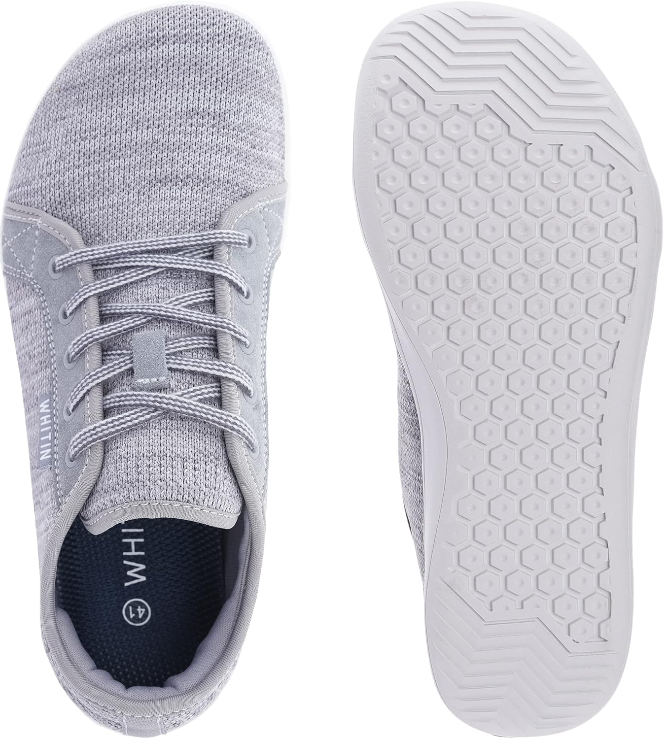 WHITIN Men's Wide Minimalist Barefoot Sneakers | Zero Drop Sole | Optimal Relaxation