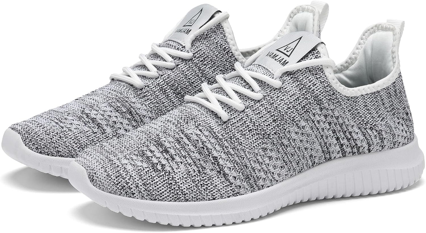 VAMJAM Men's Running Shoes Ultra Lightweight Breathable Walking Shoes Non Slip Athletic Fashion Sneakers Mesh Workout Casual Sports Shoes