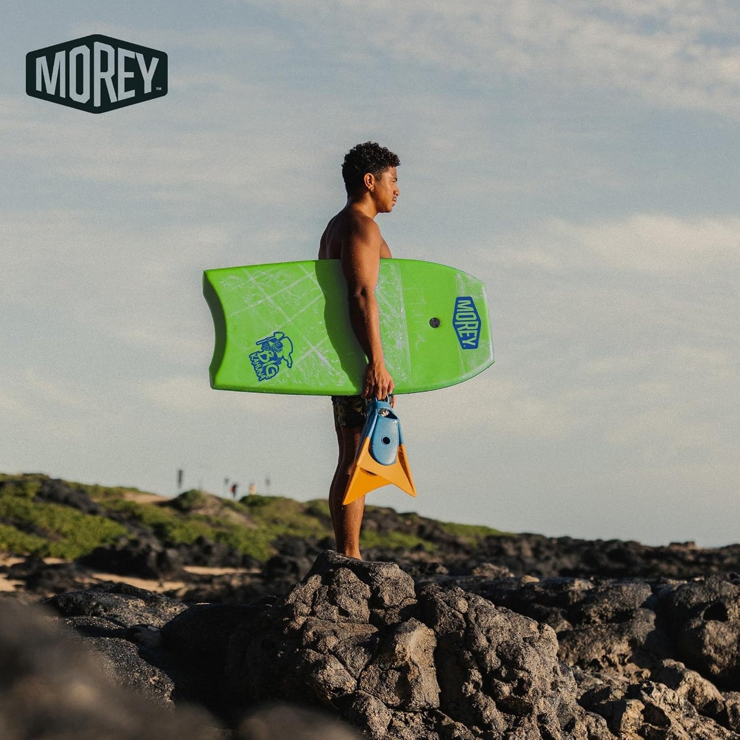 MOREY® Big Kahuna 44" The Original Bodyboard for Tall Riders. Body Board for Beach, Re-Engineered 2025 Model