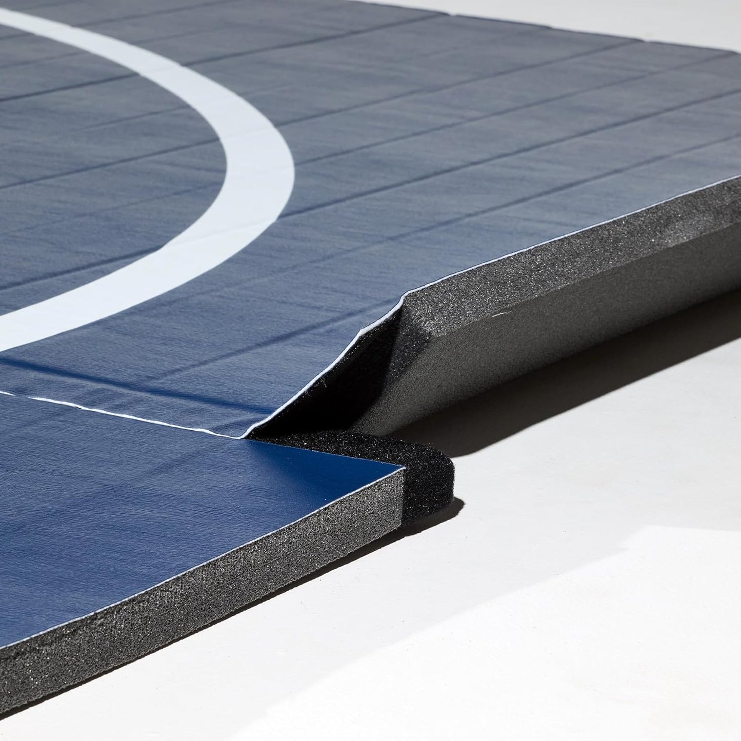 Dollamur 10’x10’x1.25” Wrestling Mat, Black, Home Workouts, Exercise, with Circles, FLEXI-Connect®