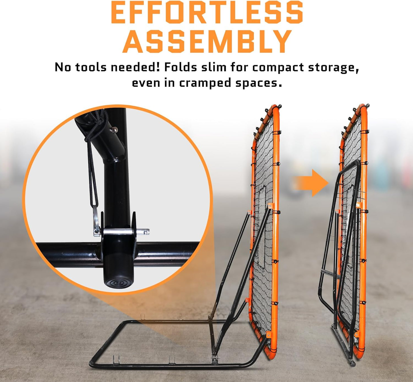 Volleyball Rebounder Net, Soccer Rebounder, Lacrosse Rebounder, Baseball Rebounder Net | Improve Pitching and Fielding Training, Spiking, Passing and Shooting Skills