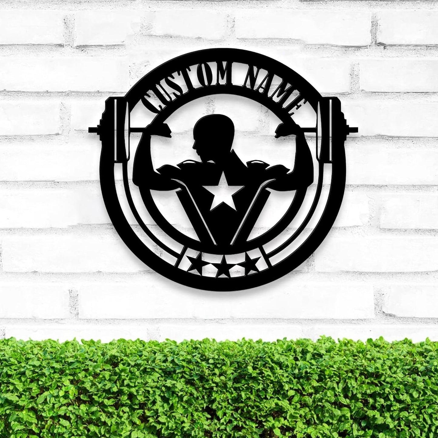 Personalized Gym Metal Sign With LED Light, Custom Gym Wall Art, Gymer Gift, Wall Decor for Home, Birthday & Xmas