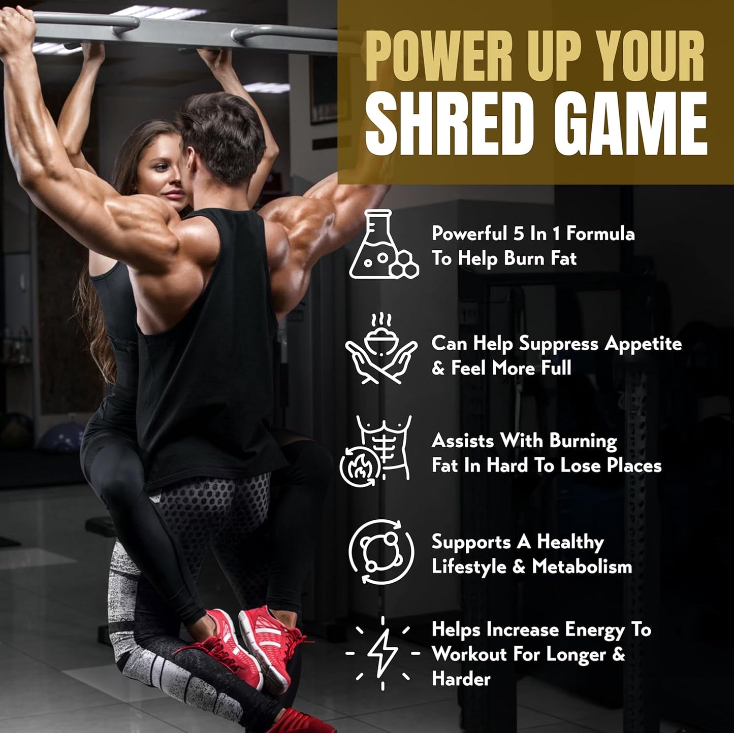 MEGA Shred PRO - Supports GLP-1 Pathway Function - Weight Loss Pills for Women & Fat Burner for Men + Appetite Suppressant Supplement | 3rd Party Tested Supplement - 60 Capsules