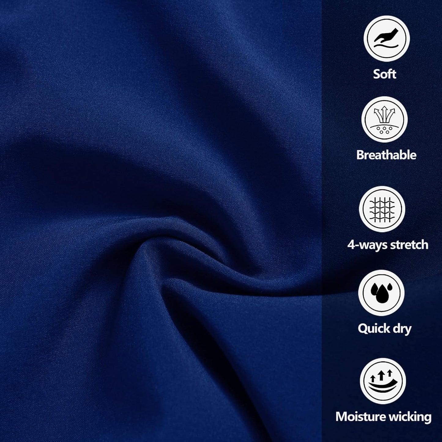 Men's Gym Shorts Sports Quick Dry Workout Running or Casual Training Short with Zipper Pockets