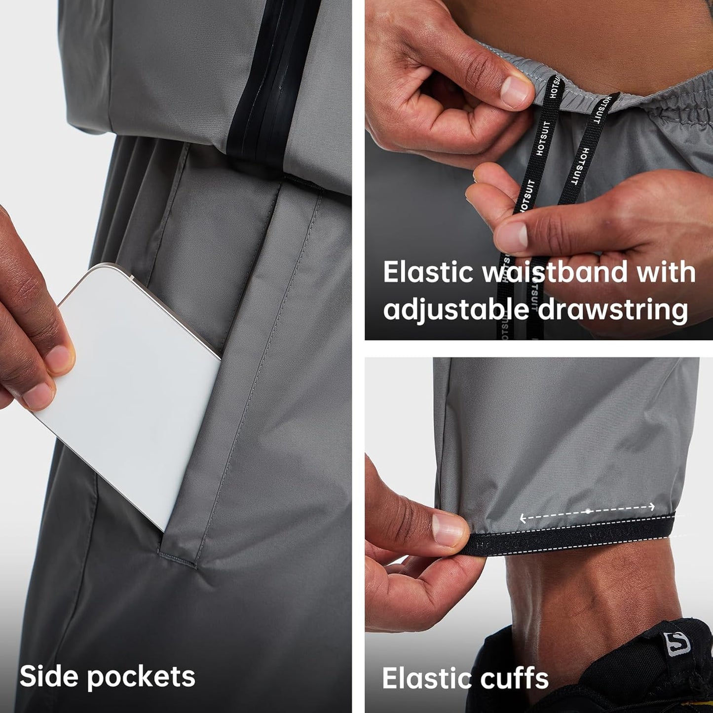 HOTSUIT Sauna Suit Men Anti Rip Boxing Sweat Suits Exercise Workout Jacket