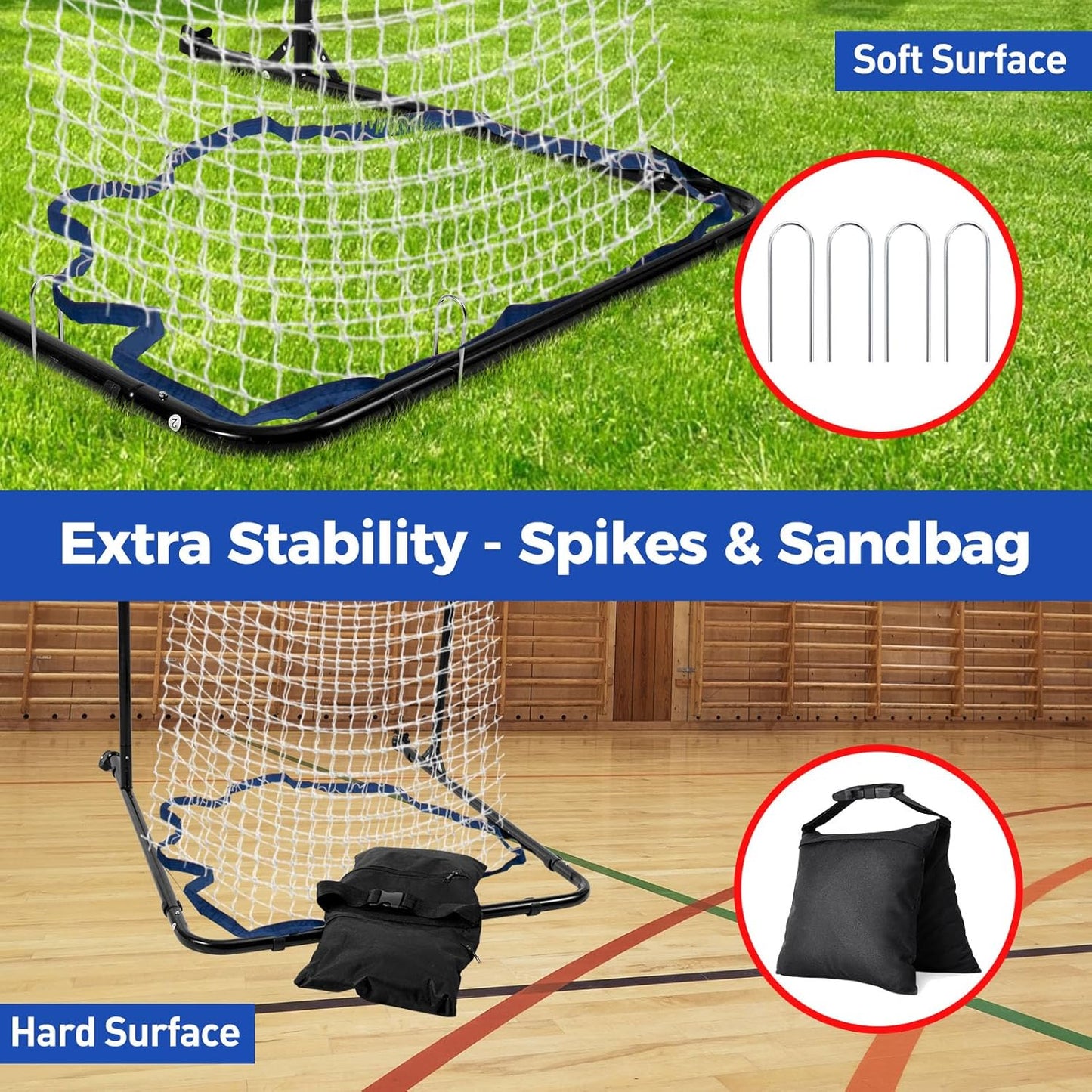 Volleyball Setter Training Equipment 8 Adjustable Heights,Sturdy and Durable 130inch Volleyball Setter Training Net 6 Adjustable Angles for Indoor and Outdoor Training
