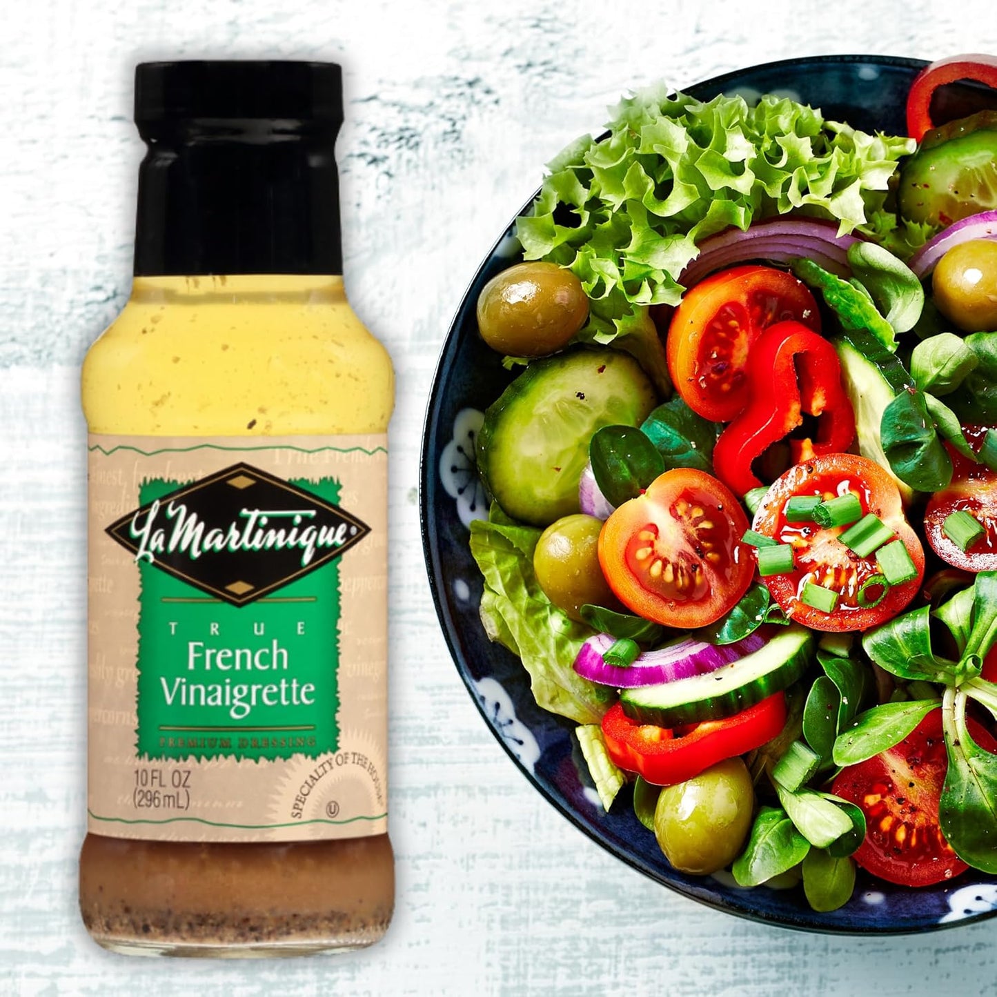 La Martinique True French Vinaigrette Dressing 10 Ounce Bottle (Pack of 3)