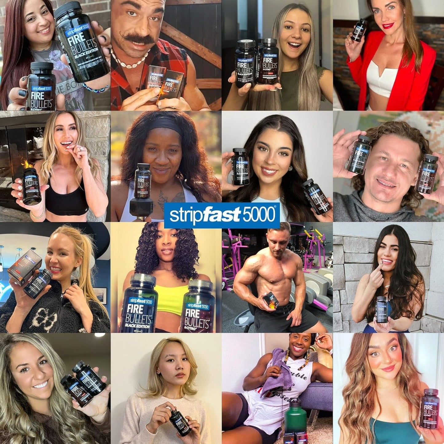 stripfast5000 Night Bullet Capsules for Women and Men - 60 Count