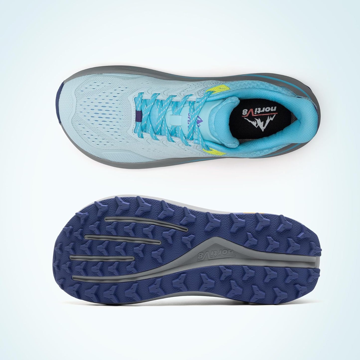 NORTIV 8 Men's Wide Toe Box Trail Running Shoes Cushion Walking Barefoot Tennis Workout Gym Cross Training Shoe Fashion Sneakers for Plantar Fasciitis Bunion