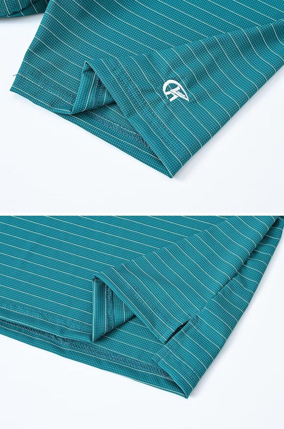 Tyhengta Men's Striped Shirt Short Sleeve Golf Polo Shirts